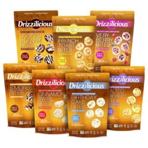 Drizzilicious Mini Rice Cake Bites Variety Mix | 113g Bags | Pack of 7